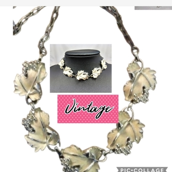 VTG Sarah Coventry‎ Grapeleaves choker - Picture 1 of 4
